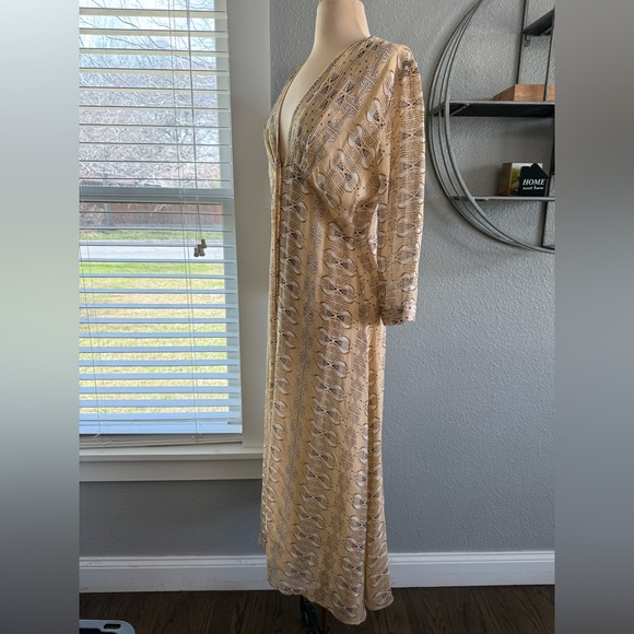 Lolita Jaca St. Barth Ibiza Silk Chiffon Long Dress Size Small - Picture 3 of 8